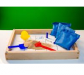 Игровой набор для экспериментов с песком "Песочница малая" (настольная, бук) / артикул 13304 - ООО Александрит. 