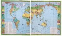 Учебная карта "Зоогеографическая карта Мира" (матовое, 2-стороннее лам.) /арт. 5548 (Ст) - ООО Александрит.