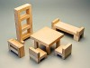 Игровой набор Фребеля "Мебель для кукольного домика" / артикул 13299 - ООО Александрит. 