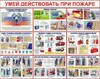 Плакаты "Действия при пожаре" /арт. 6006 (Ст) - ООО Александрит. 