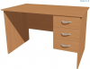 Л-1.12.1 Стол со встроенной тумбой  750*1200*700 мм - ООО Александрит. 
