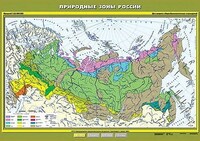 Учебн. карта "Природные зоны России" 100х140 /арт. 8212 (Ст) - ООО Александрит. 