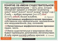 Таблицы демонстрационные "Русский язык. Имя существительное" /арт. 6480 (Ст) - ООО Александрит. 