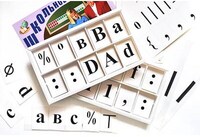 Набор цифр,букв,знаков с магнитным креплением (ламинированный) /арт. 4420 (Ст) - ООО Александрит. 