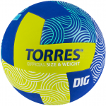 Мяч волейбольный TORRES DIG, р. 5 /арт. V22345 - ООО Александрит. 