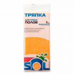 Тряпка для пола 50х60 оранжевая вискозная "SOL" (1шт) - ООО Александрит. 