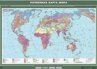 Учебная карта "Почвенная карта мира" (матовое, 1-стороннее лам.) /арт. 5577 (Ст) - ООО Александрит. 