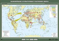 Учебн. карта "Важнейшие культурные растения мира" 100х140 /арт. 8231 (Ст) - ООО Александрит. 