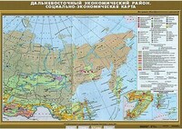 Учебн. карта "Дальневосточный экономический район. Социально-экономическая карта" 100х140 /арт. 8309 (Ст) - ООО Александрит. 