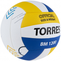 Мяч волейбольный TORRES BM1200, микрофибра, размер 5 /арт. V42335 - ООО Александрит. 