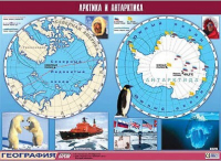 Таблица демонстрационная "Арктика и Антарктика" (винил 100х140) /арт. 10819 (Ст) - ООО Александрит. 