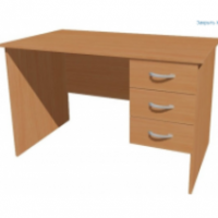 Л-1.12.1 Стол со встроенной тумбой  750*1200*700 мм - ООО Александрит. 