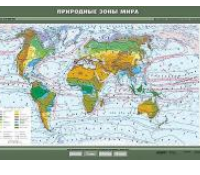 Учебная  карта "Природные зоны мира" 100х140 см / артикул 8220 - ООО Александрит. 