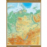 Учебная карта "Восточная Сибирь. Физическая карта" 100х140 см / артикул 8307 - ООО Александрит. 