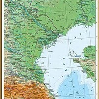 Учебн. карта "Поволжье. Физическая карта" 100х140 /арт. 8298 (Ст) - ООО Александрит. 