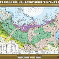 Учебн. карта "Природные зоны и биологические ресурсы России"100х140 /арт. 8269 (Ст) - ООО Александрит. 