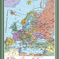 Учебн. карта "Европа. Политическая карта" 70х100 /арт. 8242 (Ст) - ООО Александрит. 
