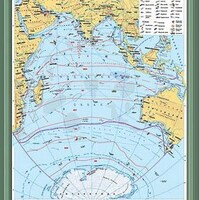 Учебн. карта "Индийский океан. Комплексная карта" 70х100 /арт. 8222 (Ст) - ООО Александрит. 