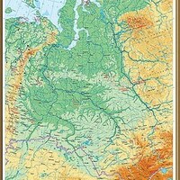 Учебн. карта "Западная Сибирь. Физическая карта" 100х140 /арт. 8304 (Ст) - ООО Александрит. 
