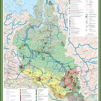 Учебн. карта "Западно-Сибирский экономический район. Социально-экономическая карта" 100х140 /арт. 8305 (Ст) - ООО Александрит. 