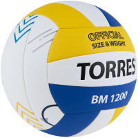 Мяч волейбольный TORRES BM1200, микрофибра, размер 5 /арт. V42335 - ООО Александрит. 