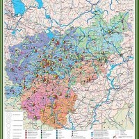 Учебн. карта "Центральный, Центрально-черноземный и Волго-Вятский экономические районы. Соц.-эк" /арт. 8297 (Ст) - ООО Александрит. 