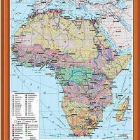 Учебн. карта "Государства Африки. Социально-экономическая карта" 70х100 /арт. 8331 (Ст) - ООО Александрит. 